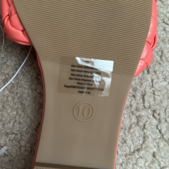 A New Day Carissa Woven Slide Sandals Size 10 Color Pink - Picture 8 of 9